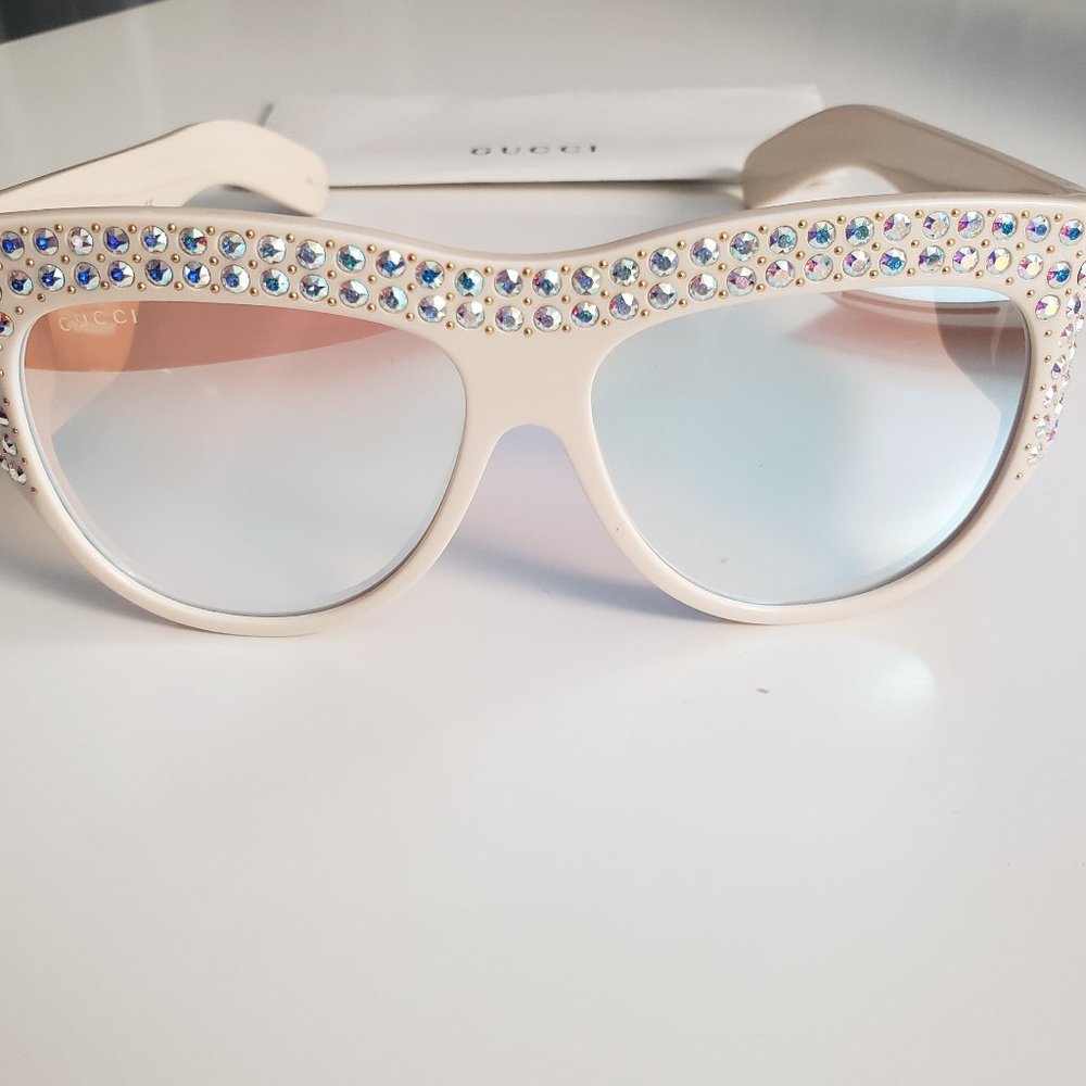Gucci Rhinestone Sunglasses GG0144S